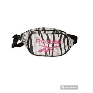 Reebox Xenon Fanny Pack Waist Shoulder Bag  Zebra Print Classic Logo